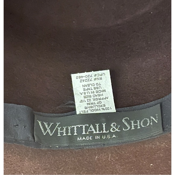 Vintage Whittall & Shon Brown 70s 100% Wool Bedazzled Women Hat - Picture 3 of 4